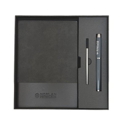 Exclusive PU Leather Notebook Set with Custom Corporate Branding – Premium Gift Set